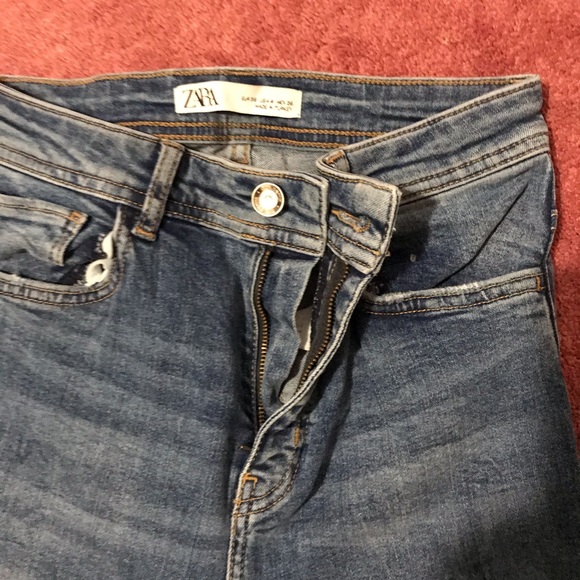 ZARA Skinny Dark Blue Jeans - Picture 4 of 4